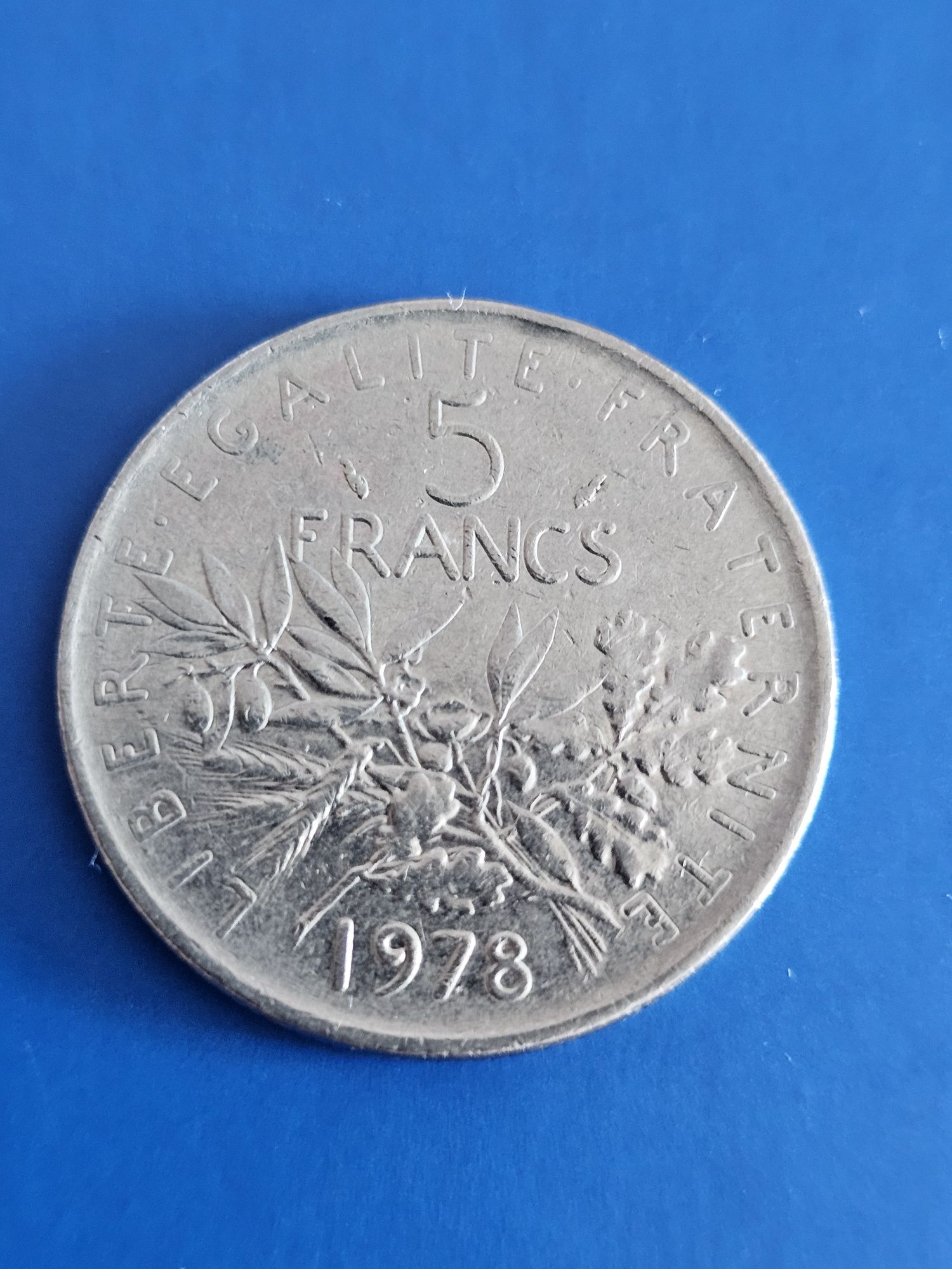 Moeda 5 francs 1978
