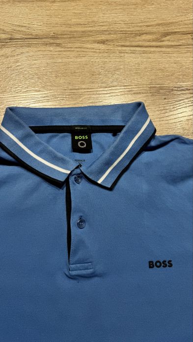 BOSS koszulka polo niebieska XXL