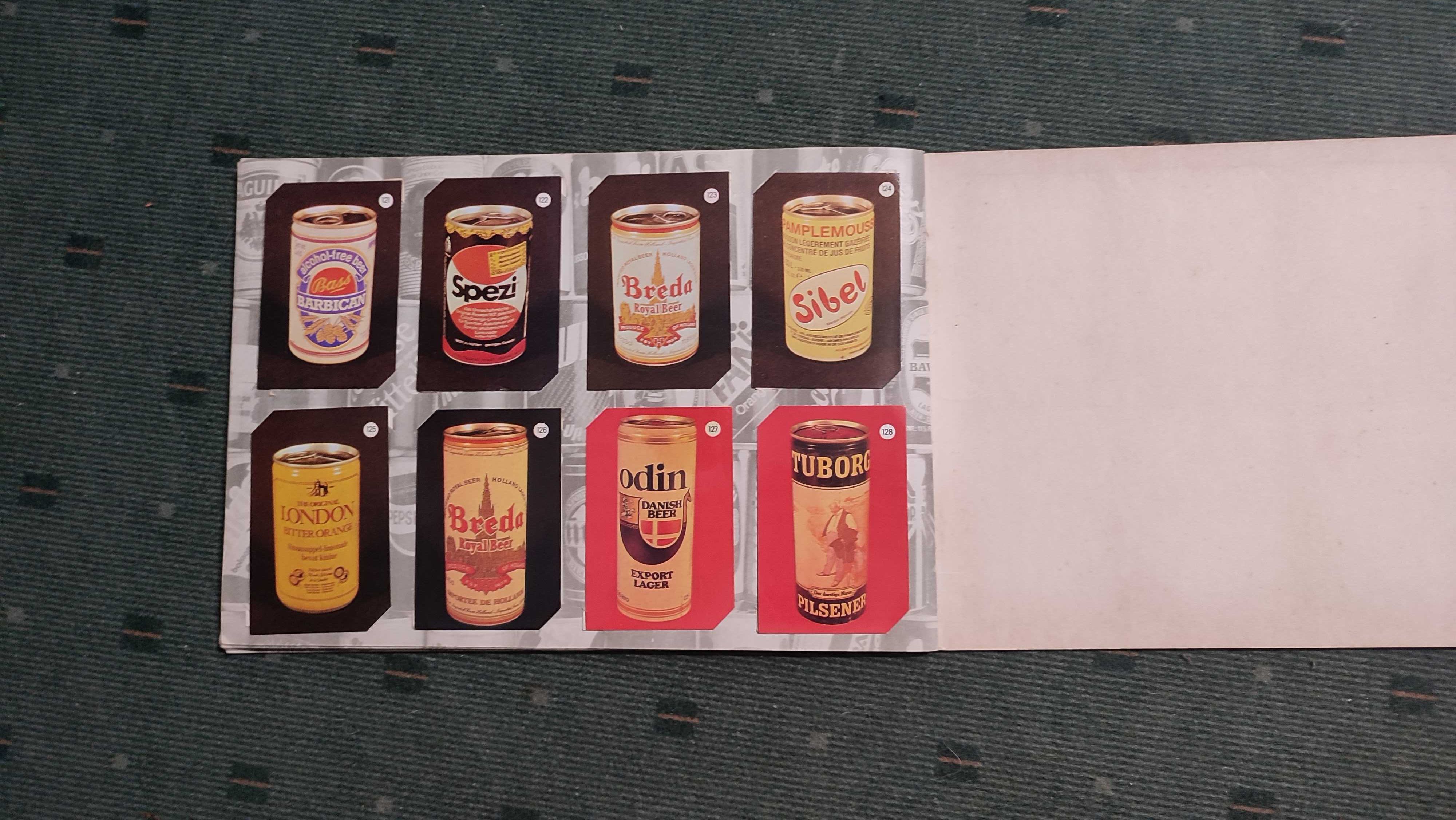 O Mundo das Bebidas - caderneta completa com 128 calendários