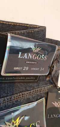 Spodnie nowe jeansowe Langoss Exclusive rozmiar 29 / 34