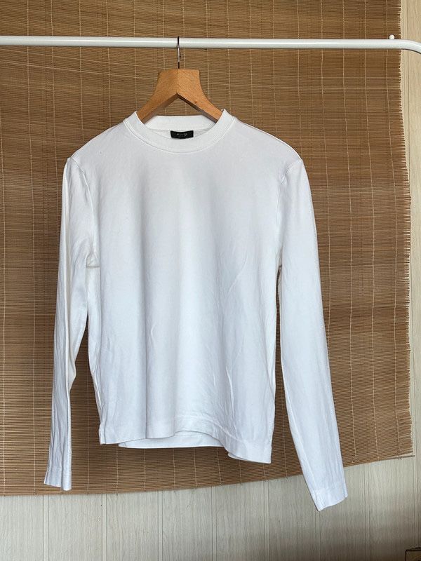 Swietna biala basicowa bluzka longsleeve Massimo Dutti Rozm M