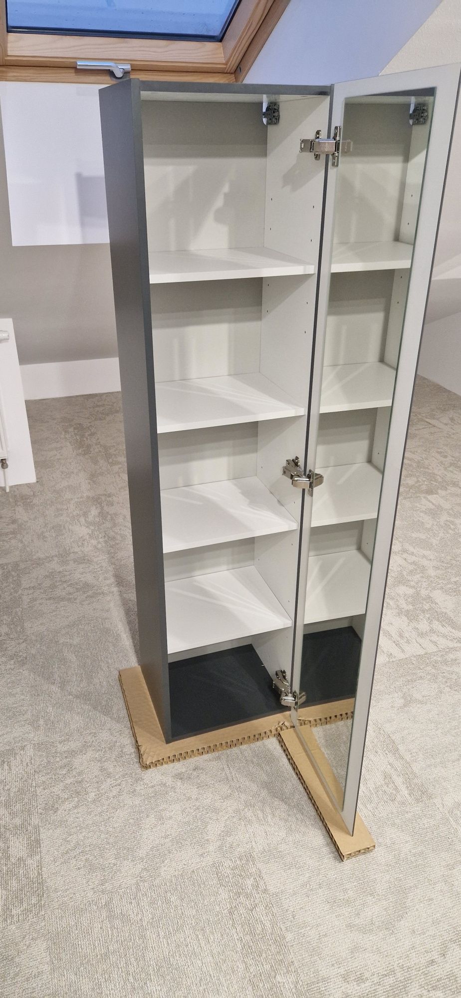Słupek Łazienkowy Wiszący Moduo 40x160x34 cm antracyt mat s590-070-dsm
