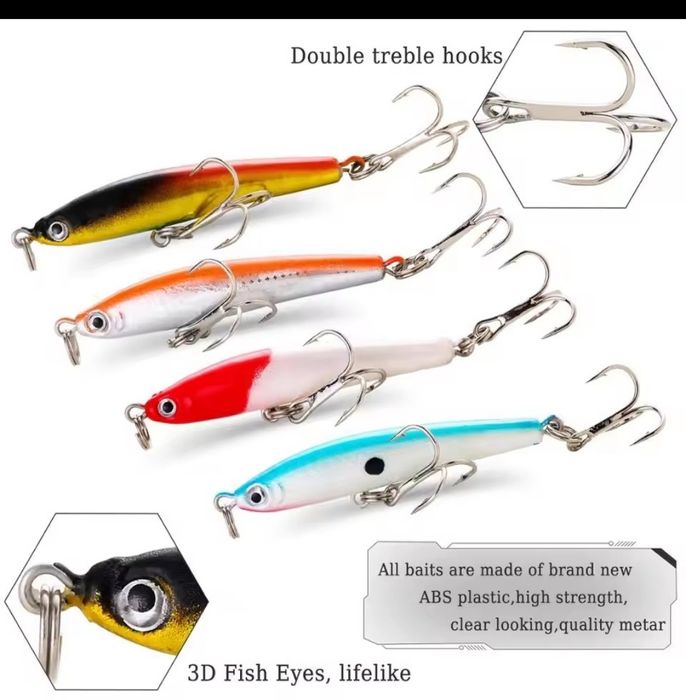 Набір воблерів 4шт воблер 4г 75мм