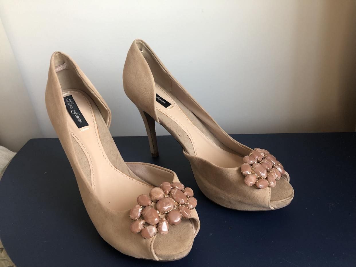 Sapatos Sfera Femme cerimónia cor Nude