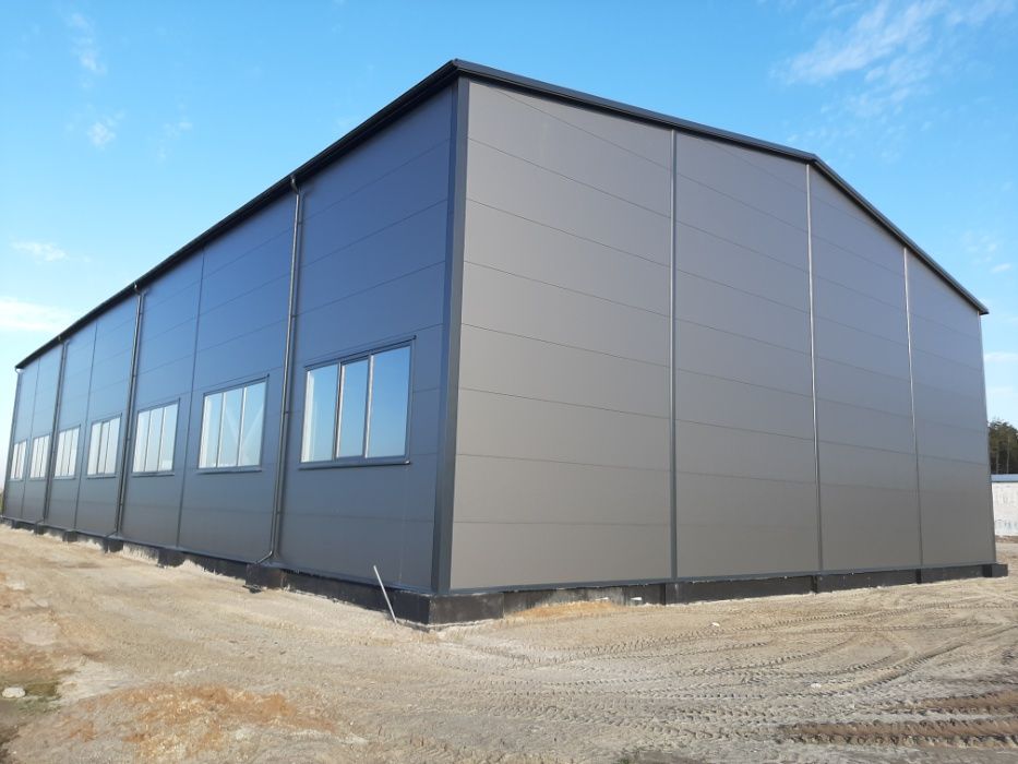 Hala stalowa produkcyjna 22x42x8m, 924m2 SUWNICA 2x10 ton