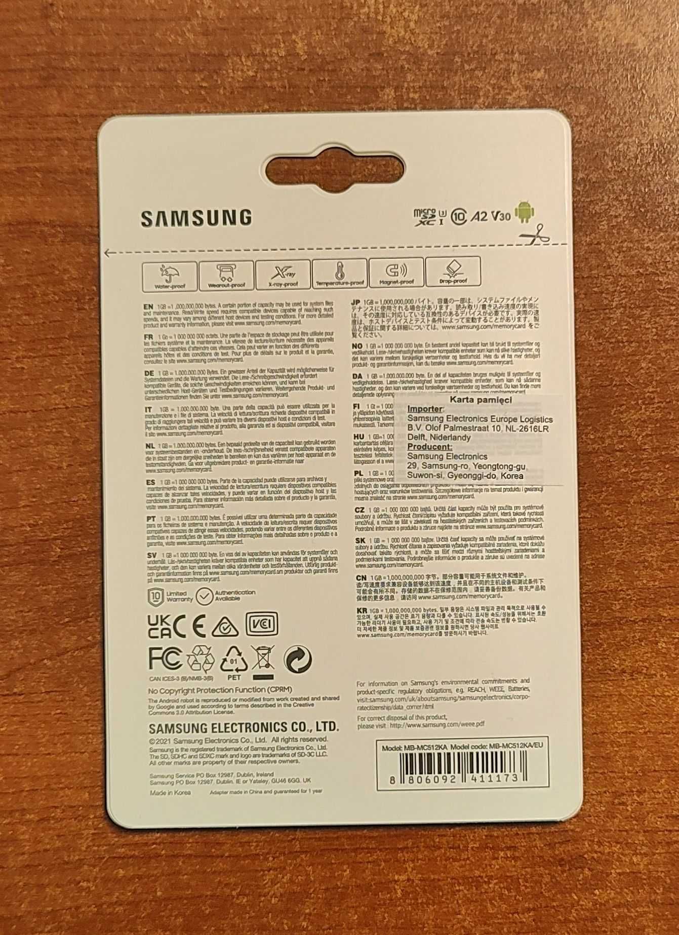 Karta Samsung Evo Plus microSD 512GB A2 130 MB/s