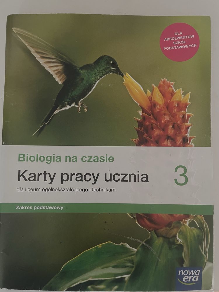 biologia na czasie 3 podręcznik + karty pracy nowa era