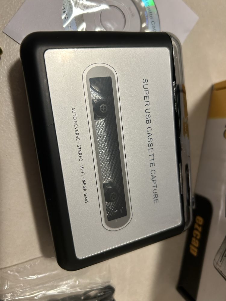 Konwerter kaset audio na MP3 EZCAP – jak nowy!