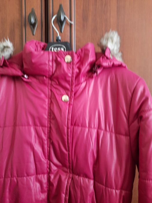 Płaszczyk kurtka 5 10 15 rozmiar 164 ciemny róż