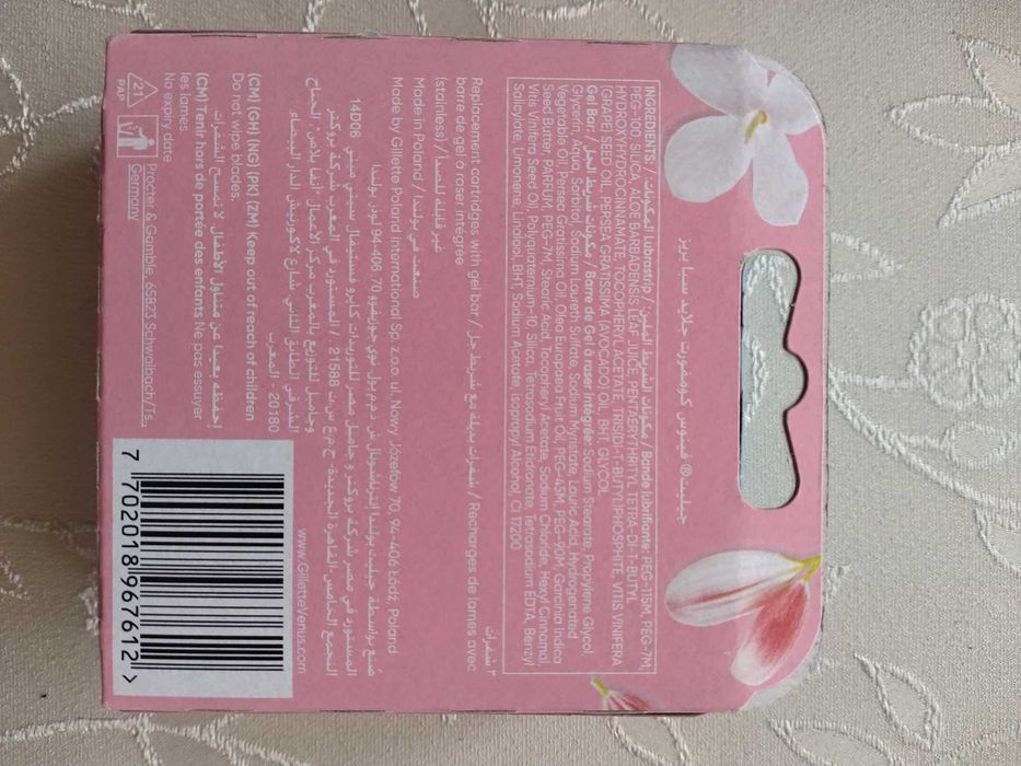 Gillette Venus Comfortglide - rączka + wkłady (8 sztuk). Oryginalne.