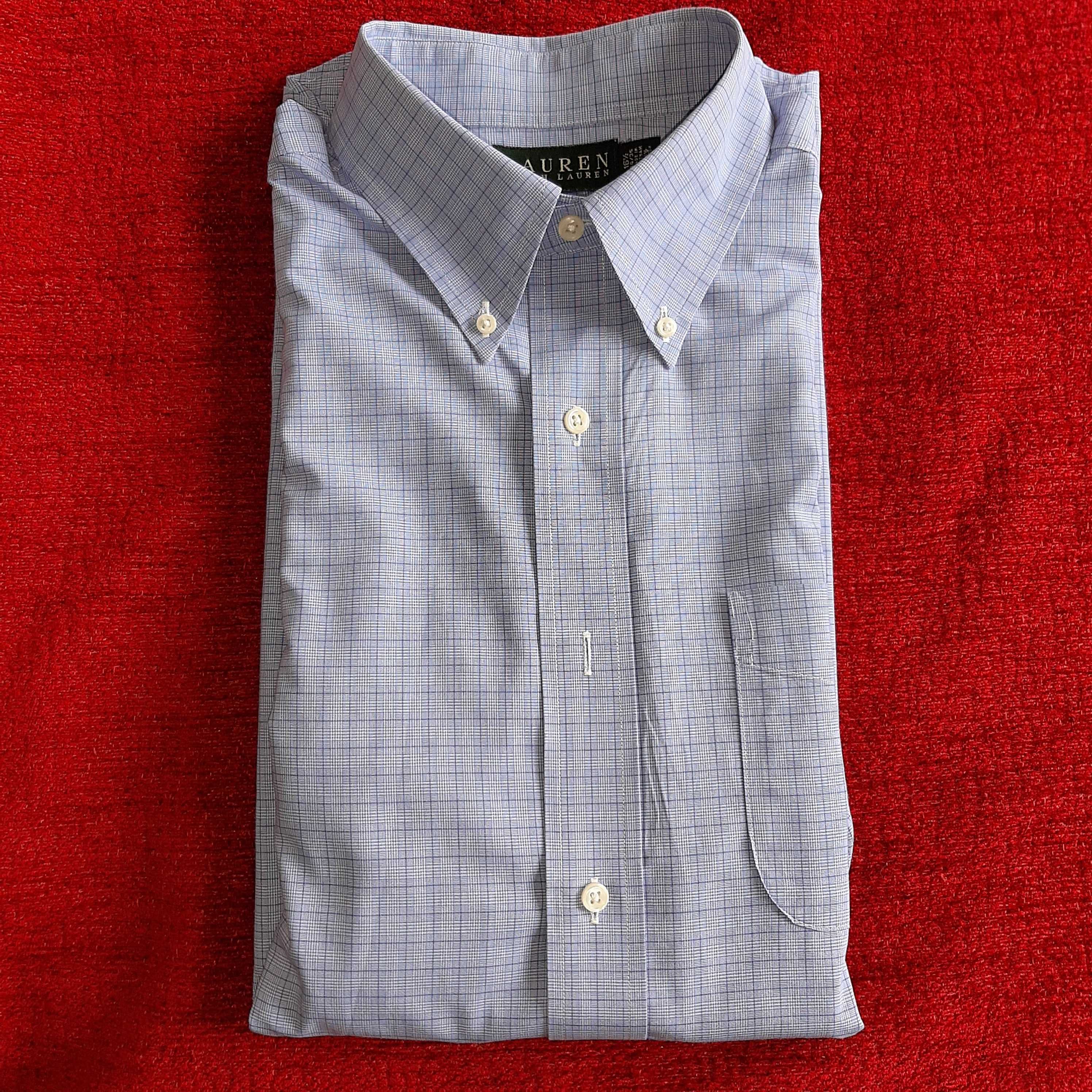 Camisa Azul Ralph Lauren M. Comprida - Tam. M