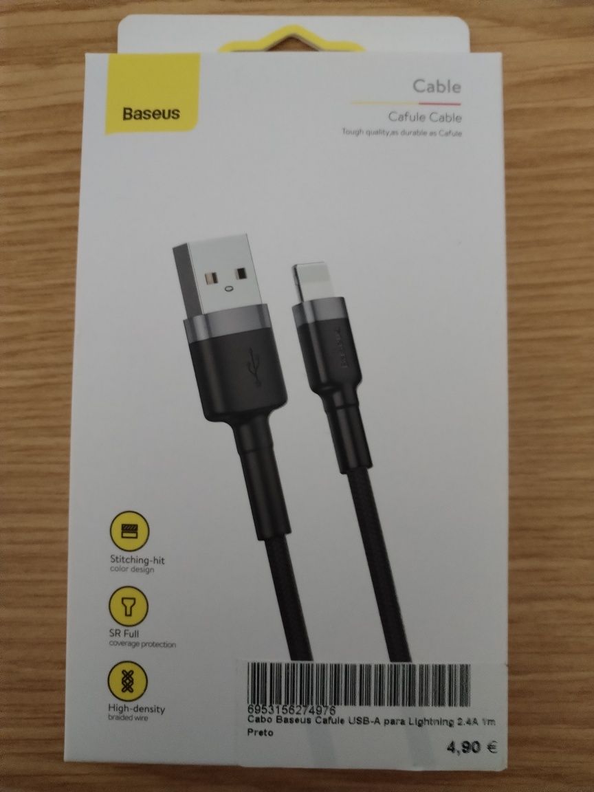 Carregador e cabo compatível para iPad e iPhone