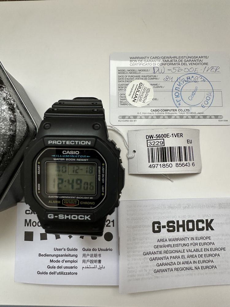 Годинник Casio G-shock 5600, Оригінальний годинник, гарантія!