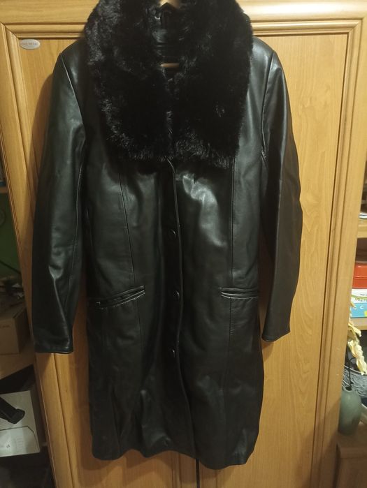 Kurtka damska skórzana r. M czarna