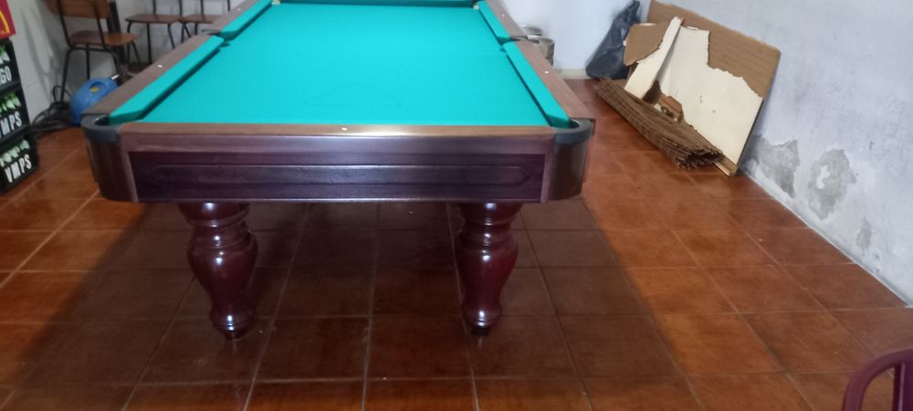 Bilhar usado  carrinho   mais pequeno que o normal *montagem incluída