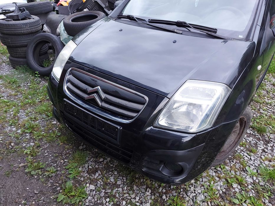 Citroen C2 LIFT KOMPLETNY przód Zderzak Lampy Błotniki Maska Pas EXLD
