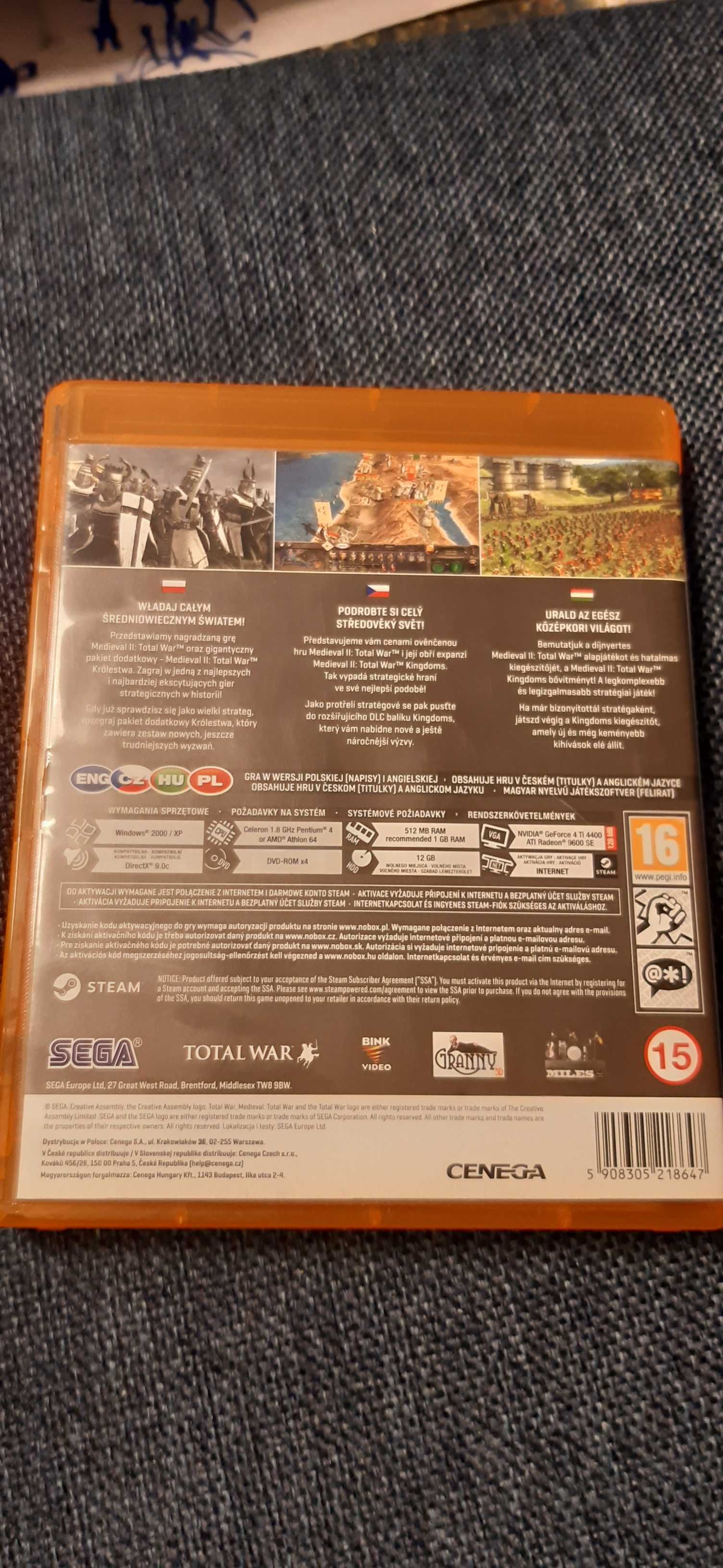 Gra PC DVD Medieval 2 Total War złota edycja