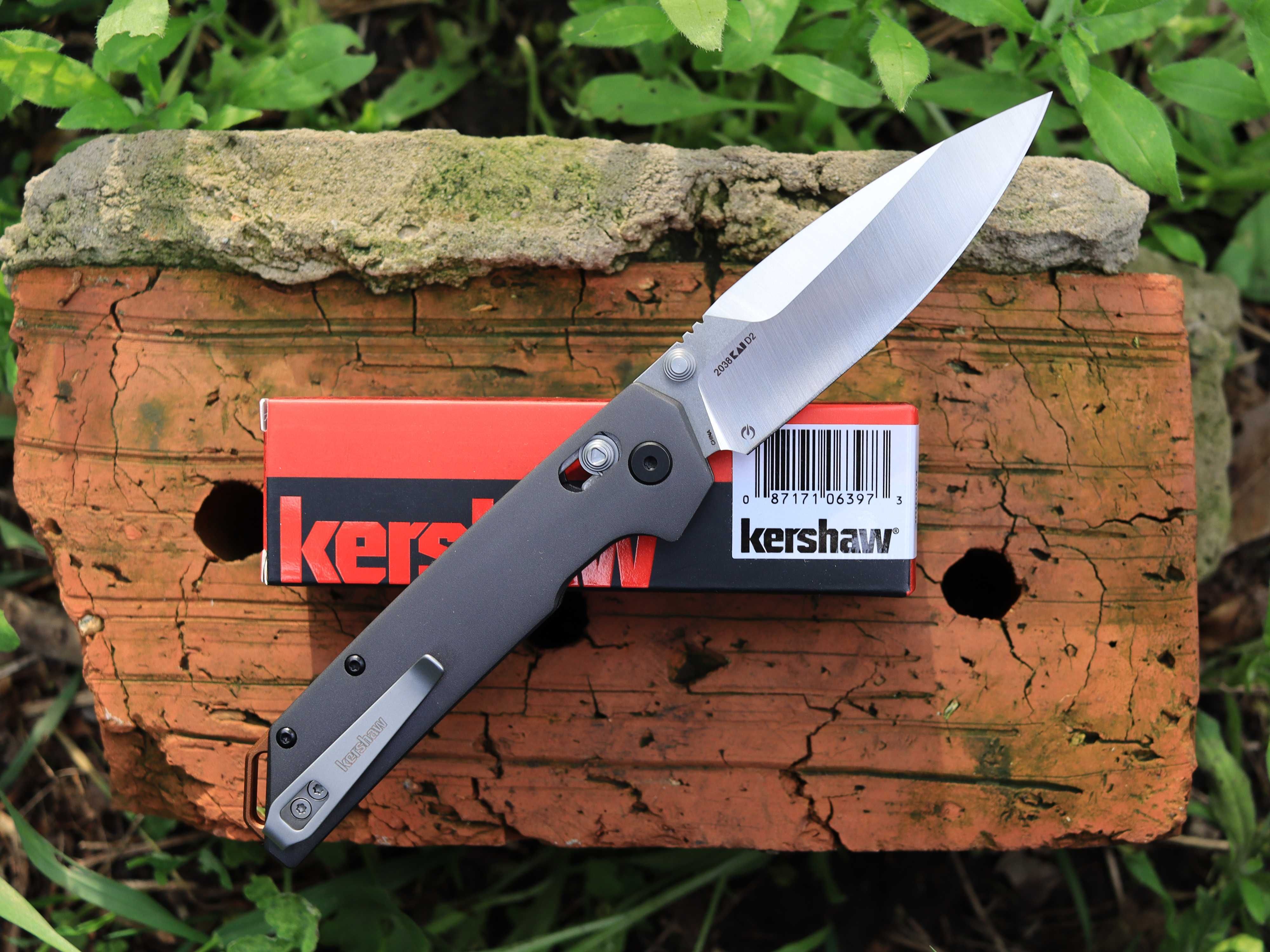 Складаний ніж Kershaw Iridium DuraLock Gray, Satin D2