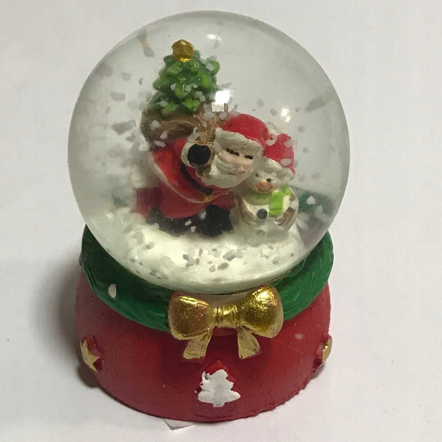 Kula śnieżna Boże Narodzenie Mikołaj różne wzory mała