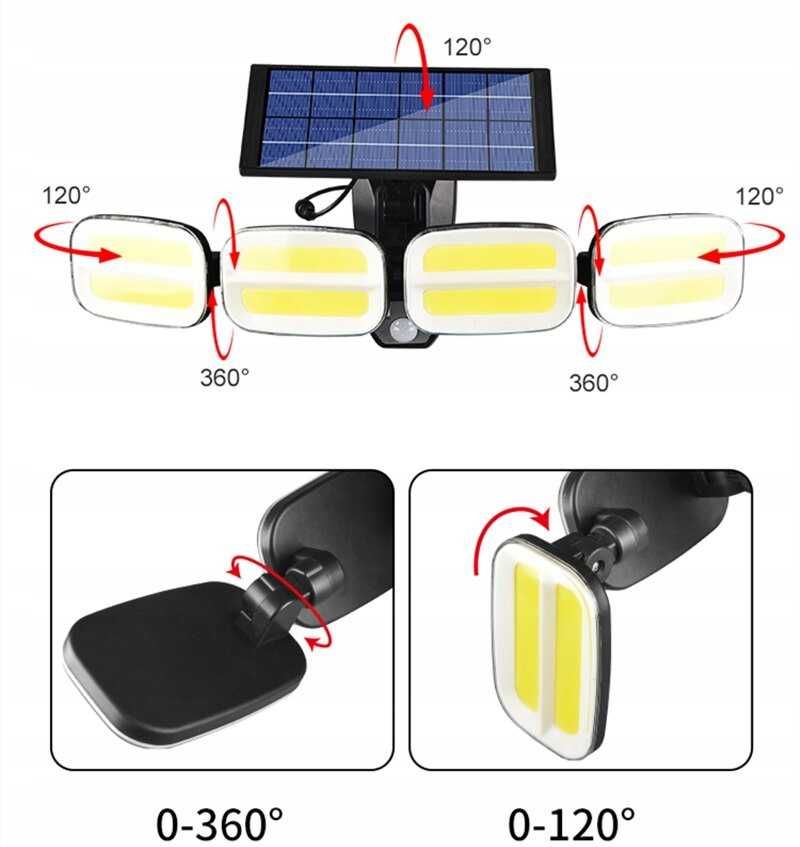 Lampa Ogrodowa Solarna Latarnia Led COB 240 PILOT/tylko wysyłka