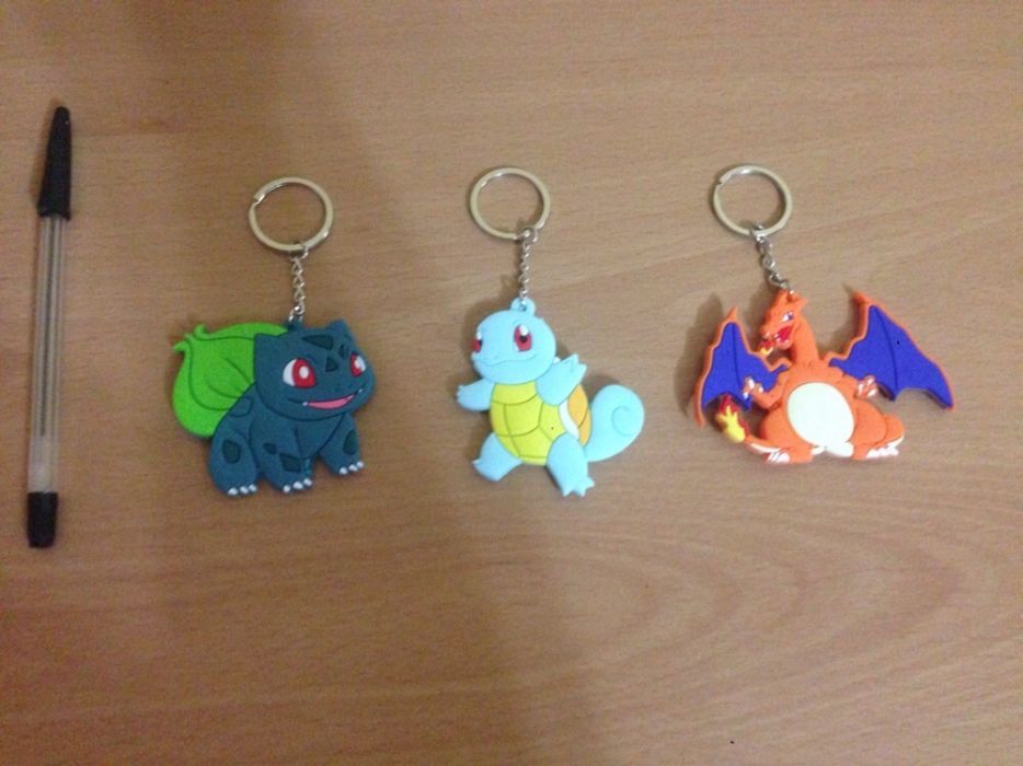 3 Porta-chaves pokémons