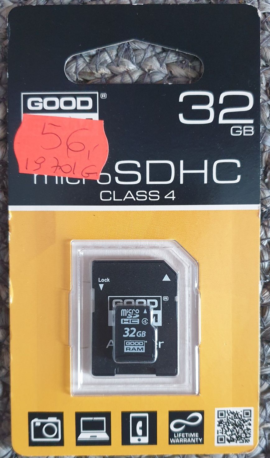 Karta pamięci micro SD, 32 GB