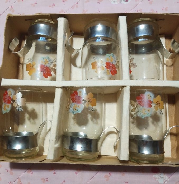 Набор стаканов времён СССР