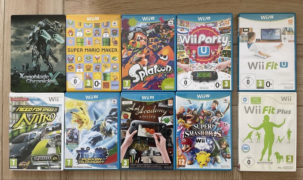 Nintendo Wii U Starter Pack + 10 Jogos + Wii Fit Pack + (Extras Oferta