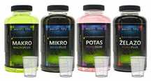 Zestaw 4 Nawozów 500ml Makro Mikro Potas Żelazo