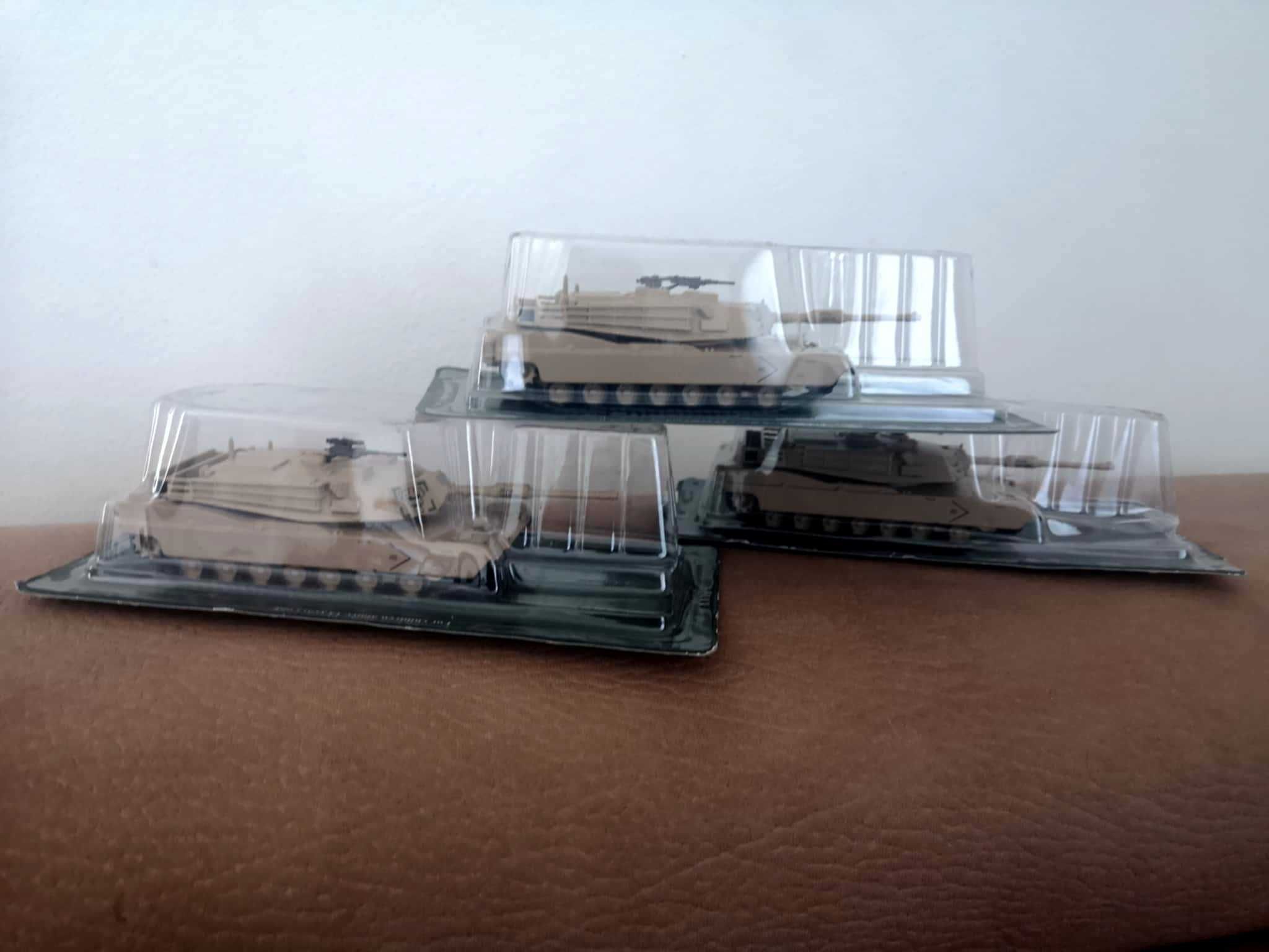 Zestaw model czołgu abrams 3 sztuki
