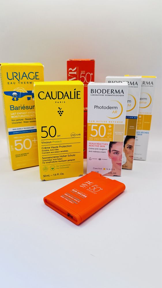 Bioderma, Uriage ,SVR , Caudalie