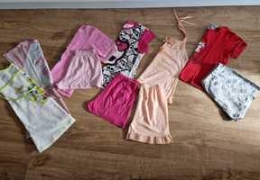 4 pijamas de primavera/verão + 2 vestidinhos de dormir (9-11 anos)