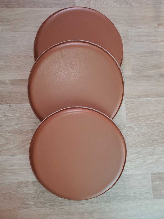 Подушки для стула из кожи Ikea, 3 штуки