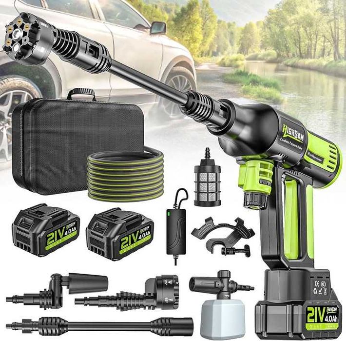 Profesjonalna myjka ciśnieniowa Highsam max 120bar 6w1 dysza+rotacyjna