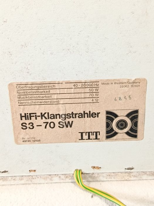 Акустика из Германии ITT