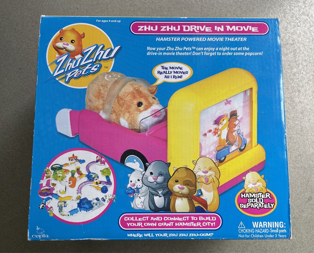 Zhu Zhu Pets + akcesoria + kino