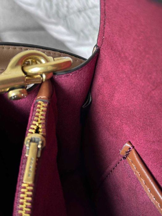 Coach Tabby Shoulder-шкіряна жіноча люкс сумка з коробкою та пильником