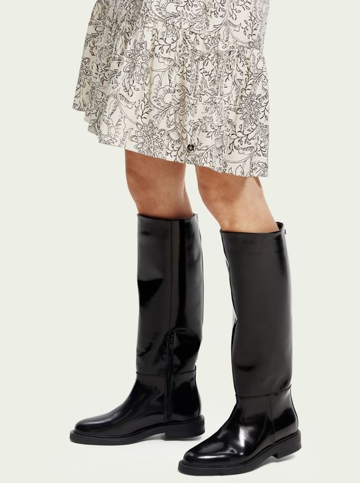 Високі шкіряні черевики Scotch & Soda Amsterdam Hailley Stiefel - 39р.