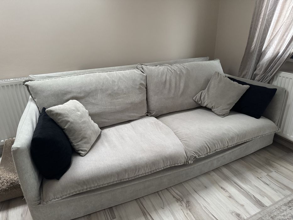 Sprzedam kanapę 3-osobową – beżowa, wygodna, nowoczesna