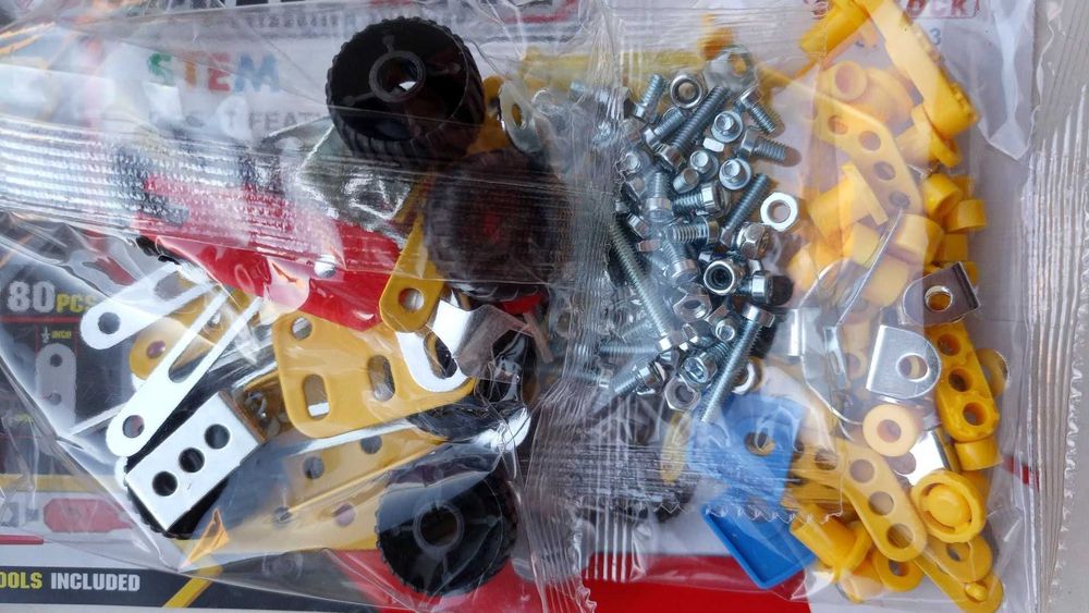 CREATIVMETAL детский металлический конструктор 180 элементов 7 моделей