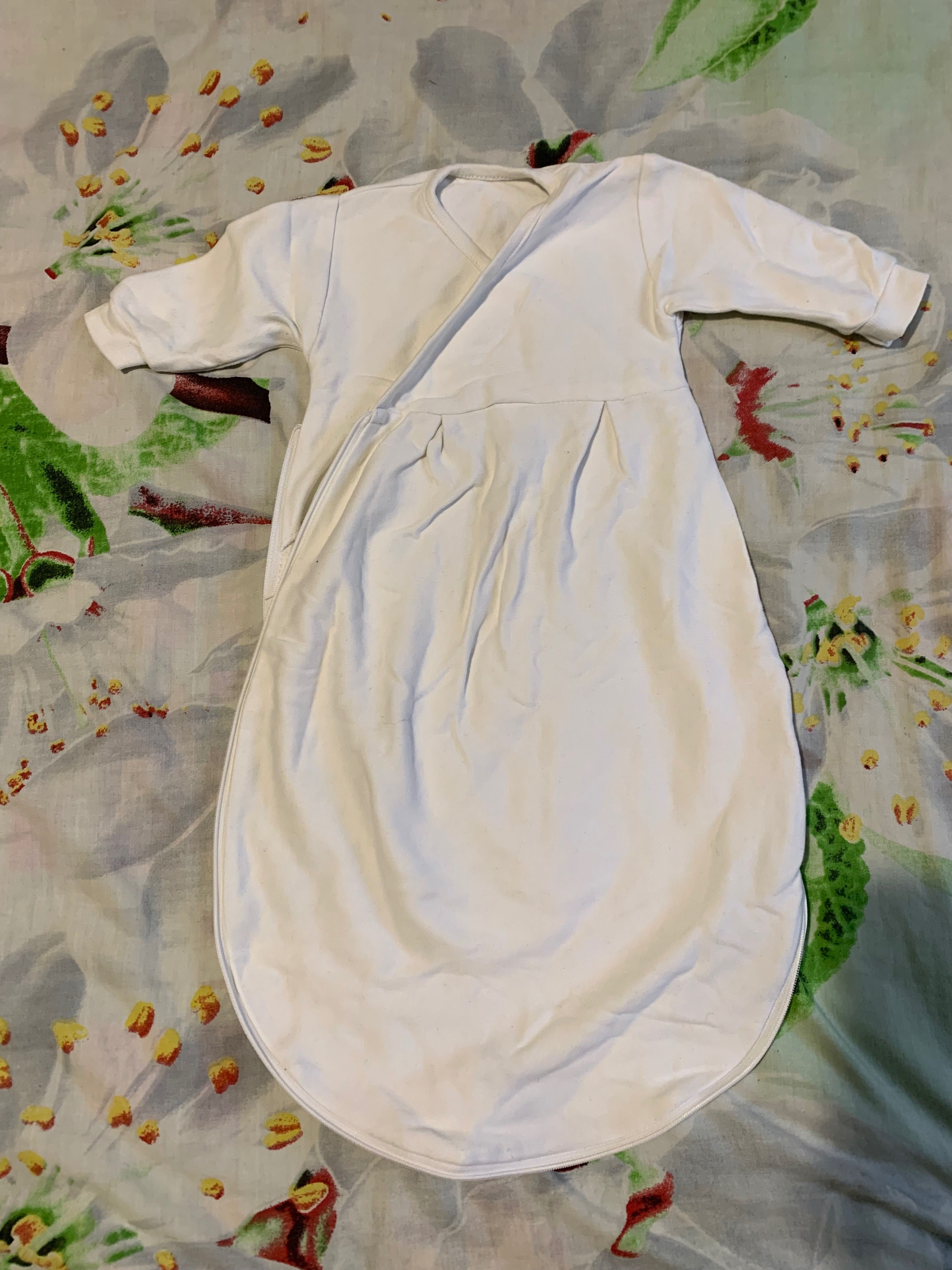 Дитячий кокон спальничок пеленка на замочку для новонародженого 56 см