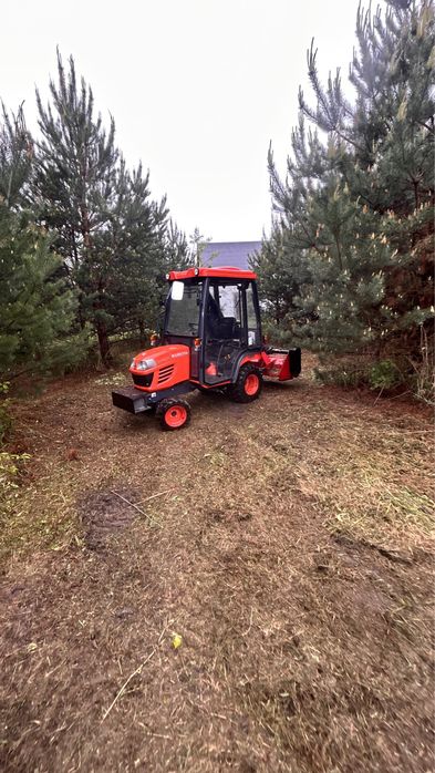 Mini Ciągniczek Kubota Bx2350 4X4 pług zimowy kosiarka glebogryzarka