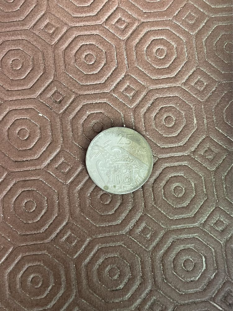 Moeda 25 pesetas 1957