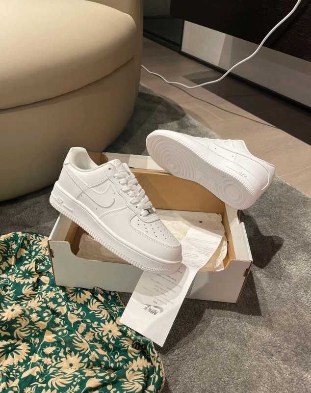 Nike AirForce1White Oryglnał"Buciki Moda_Damskie" 45