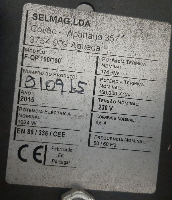 Queimador pellets forno padaria 150 KW