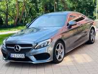 Mercedes-Benz Klasa C C220D 170KM 9G Tronic 170KM AMG Coupe Nawigacja Skóra Tempomat LED FV2