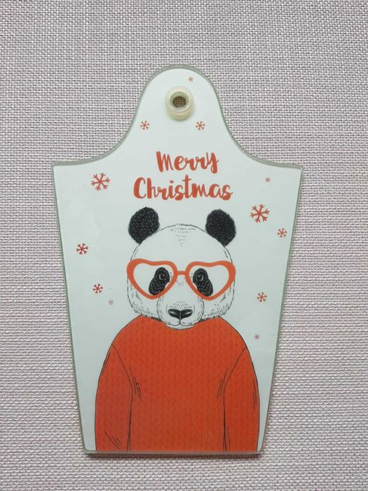 Szklana deseczka "Merry Christmas"