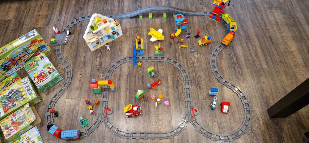 Duplo mega zestaw 10506/507/508 domek lotnisko straż