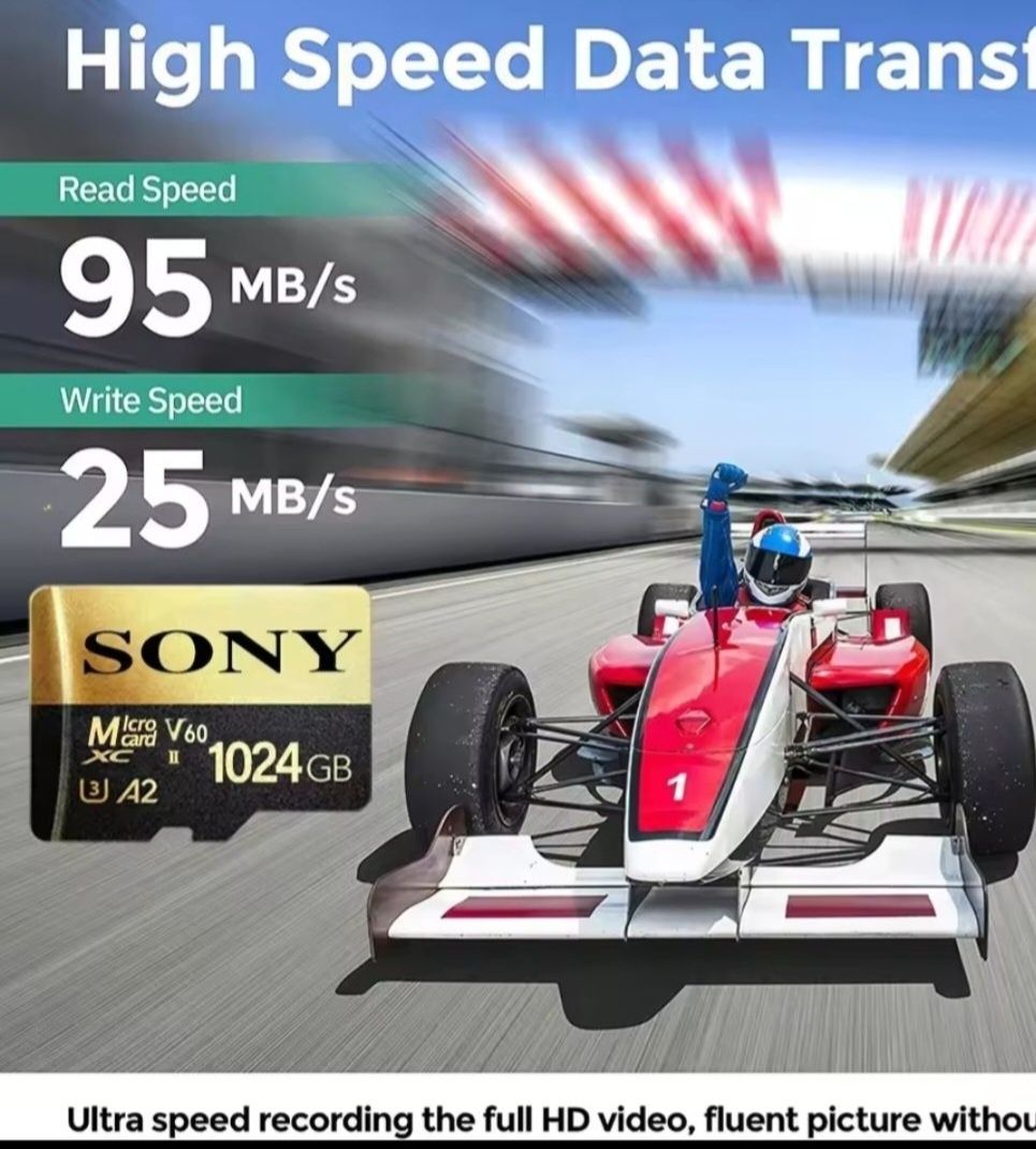 Micro SD  256Gb,512Gb,1Tb.NEW с адаптером