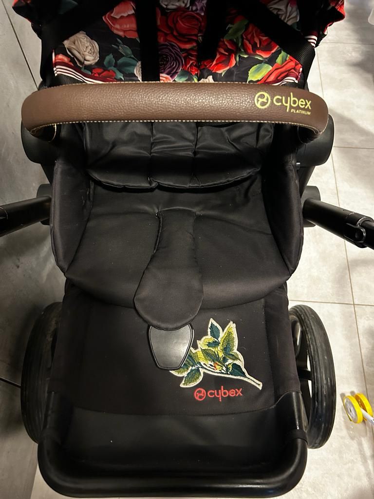 Wózek spacerowy Cybex Priam 2.0 Lux Platinum Spring Blossom